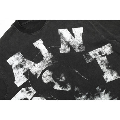 Unisex T-Shirts Wash Vintage Jesus Print Saint Michael Vintage Tee