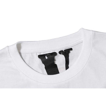 Vlone T Shirts Desert Camouflage Large V Printed Short Sleeve T-shirt Men and Women Couple Loose Hip Hop Half Sleeve