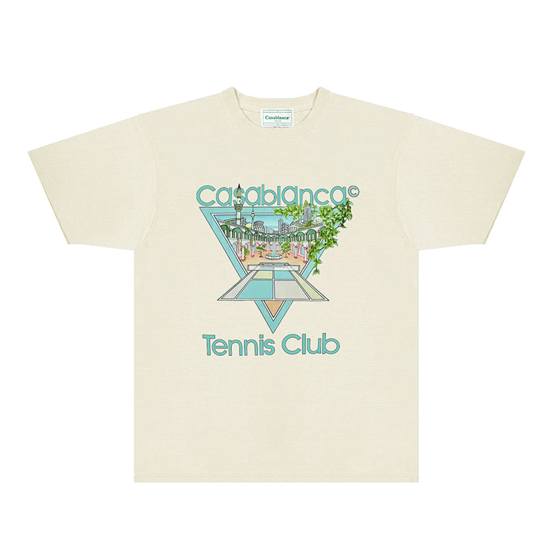 Casablanca T Shirts Fashion Print Street