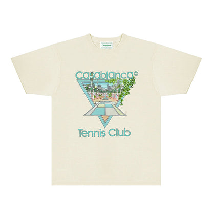 Casablanca T Shirts Fashion Print Street