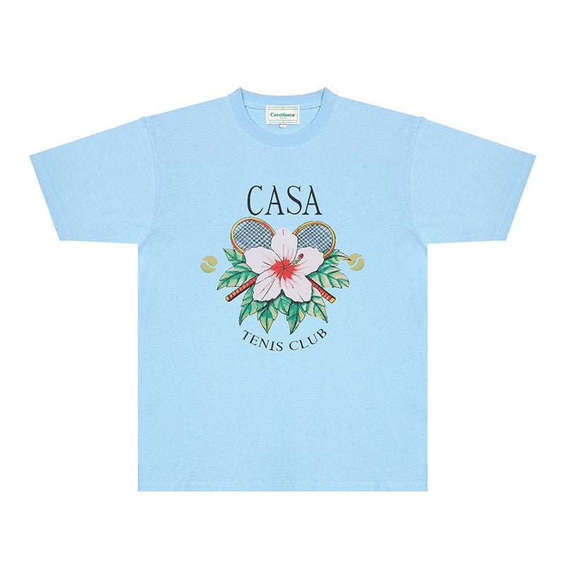 Casablanca T Shirts Fashion Print Street