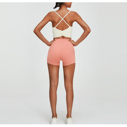 Women Yoga Set Sports Suit Yoga Shorts Two-Piece Set