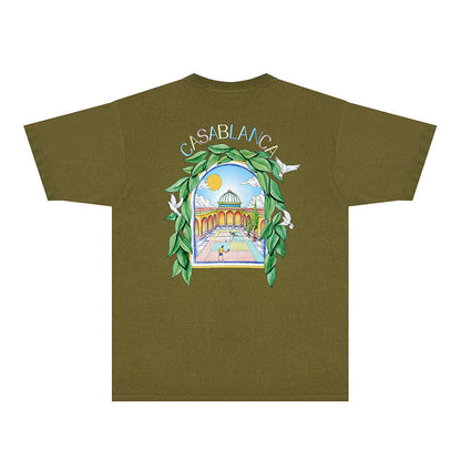 Casablanca T Shirts Fashion Print Street