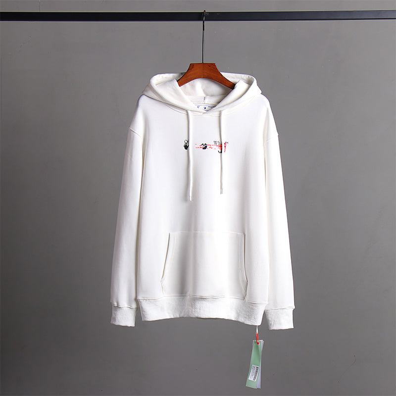 OW Hoodie Wasteland Colorful Graffiti Long Sleeve Cotton