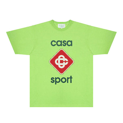 Casablanca T Shirts Fashion Print Street
