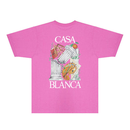 Casablanca T Shirts Fashion Print Street
