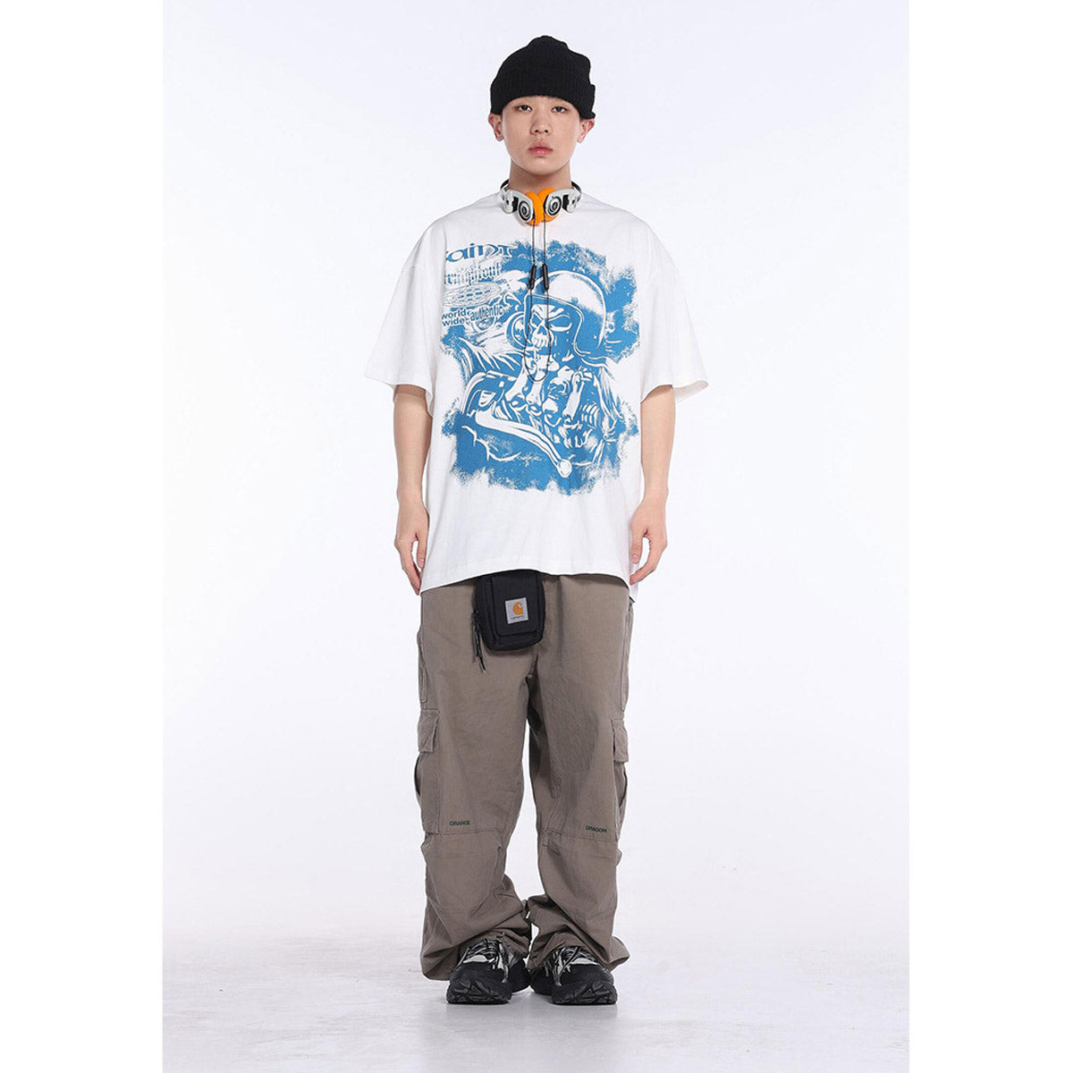 Unisex T-Shirts Saint Michael Vintage Comic Loose Short Sleeves