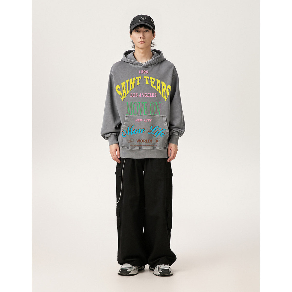 Unisex Hoodies Saint Michael Old Loose Hoodie