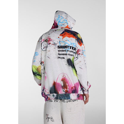 Unisex Hoodies Saint michael Painted Loose Hoodie