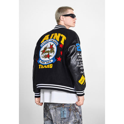 Unisex Baseball Jersey Saint Michael Baseball Jacket