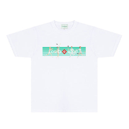 Casablanca T Shirts Fashion Print Street