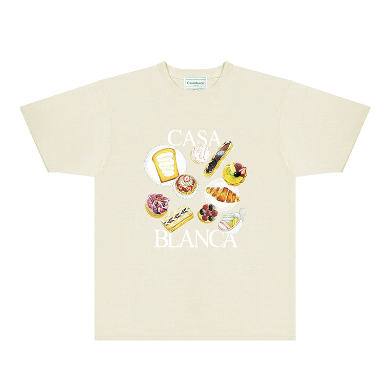 Casablanca T Shirts Fashion Print Street