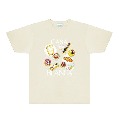 Casablanca T Shirts Fashion Print Street