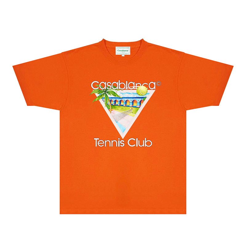 Casablanca T Shirts Fashion Print Street