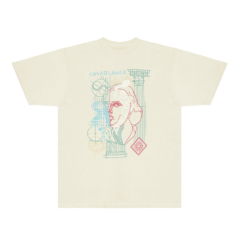 Casablanca T Shirts Fashion Print Street