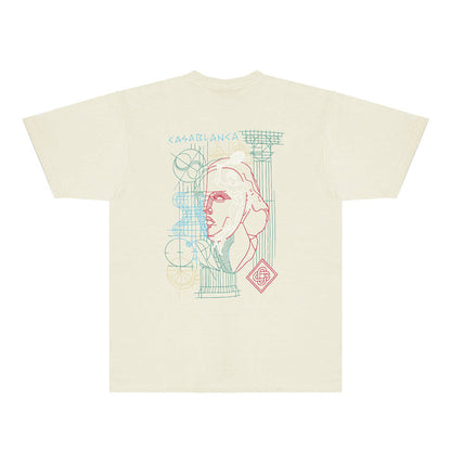 Casablanca T Shirts Fashion Print Street