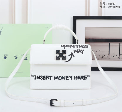 Off White Bag Casual Outdoor Convenient Tote Bag