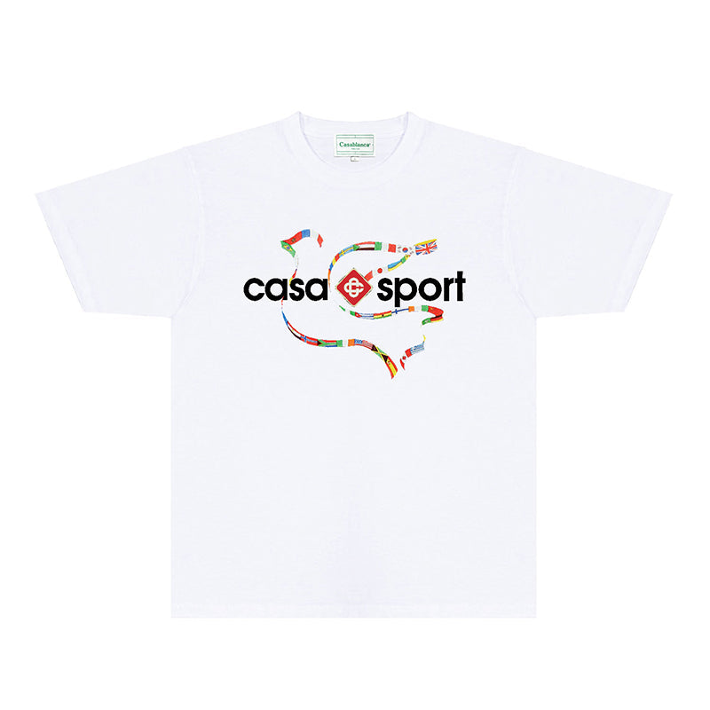 Casablanca T Shirts Fashion Print Street