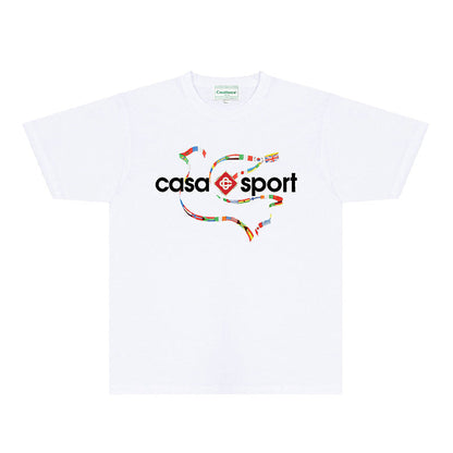 Casablanca T Shirts Fashion Print Street