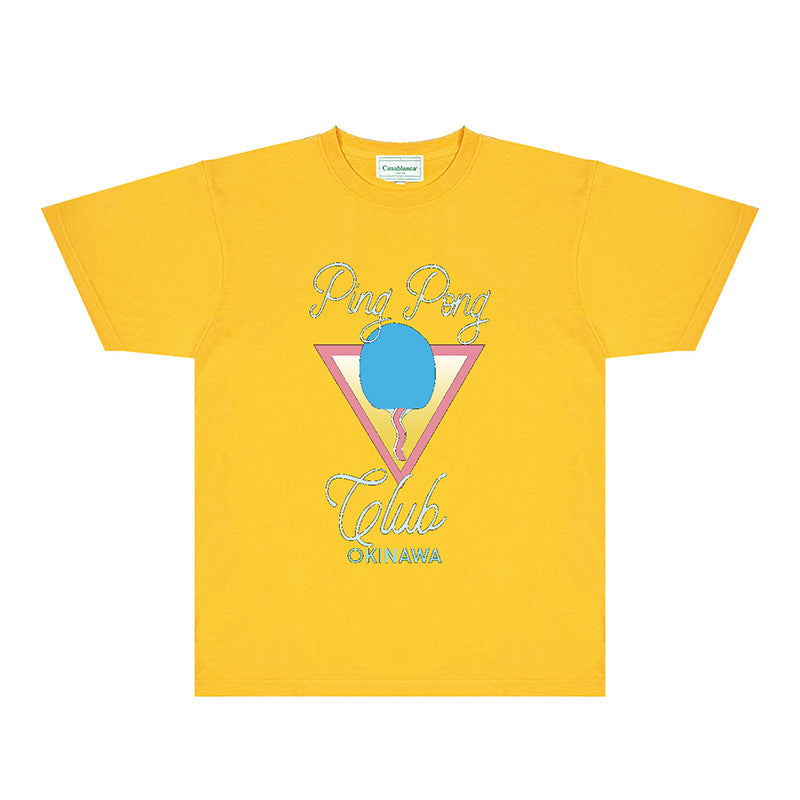 Casablanca T Shirts Fashion Print Street