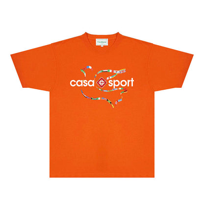 Casablanca T Shirts Fashion Print Street