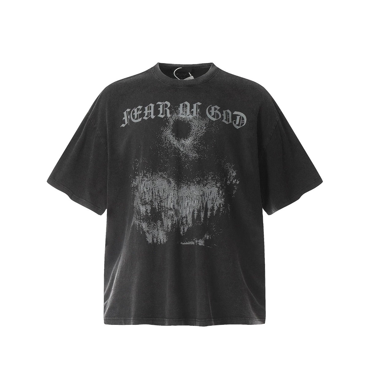Unisex T-Shirts FOG Vintage Jesus Cross Loose Short Sleeves
