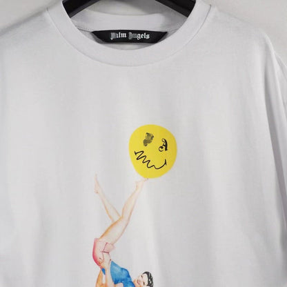 Palm Angels T Shirts Girl's Printed Short Sleeve T-shirt Men's Half Sleeve