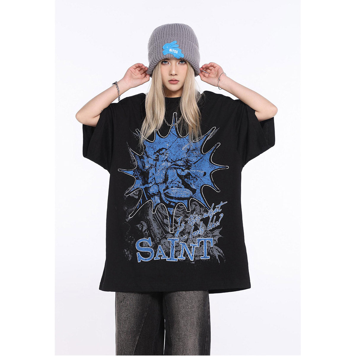 Unisex T-Shirts Saint Michael's Skeleton Print T-Shirt