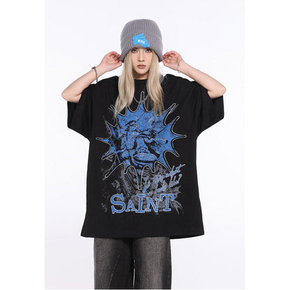 Unisex T-Shirts Saint Michael's Skeleton Print T-Shirt