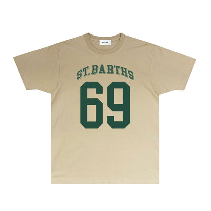 Rhude T Shirts Printed Trendy Pure Cotton