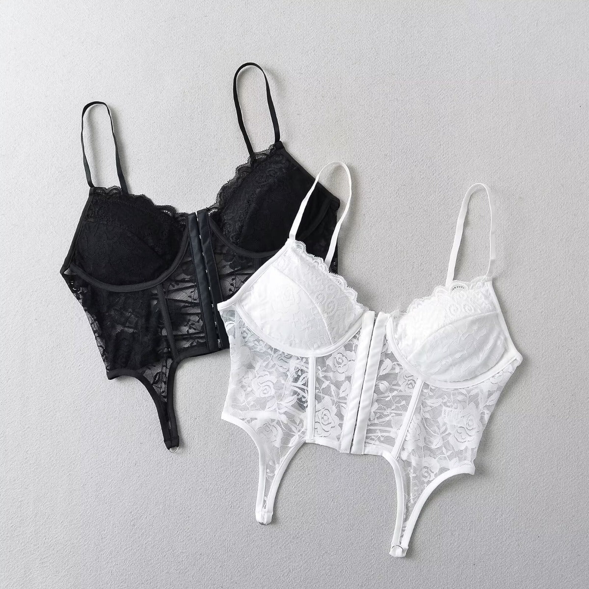 Women Tops Summer Lace Top with Narrow Straps Sexy Vest