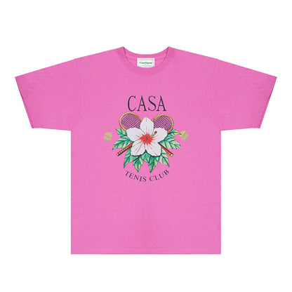 Casablanca T Shirts Fashion Print Street