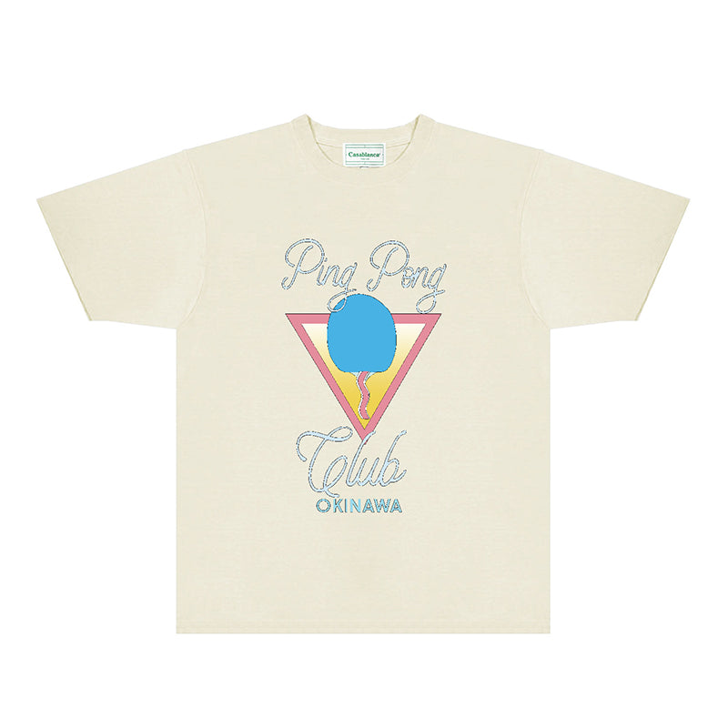 Casablanca T Shirts Fashion Print Street
