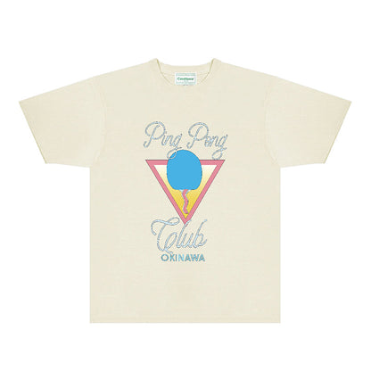 Casablanca T Shirts Fashion Print Street