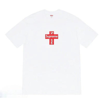 Supreme Men's Alphabet Cartoon Printed Cotton T-shirt Couple