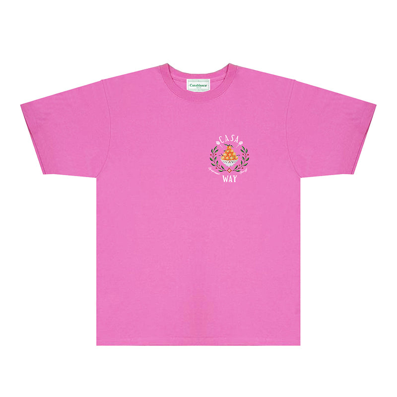 Casablanca T Shirts Fashion Print Street