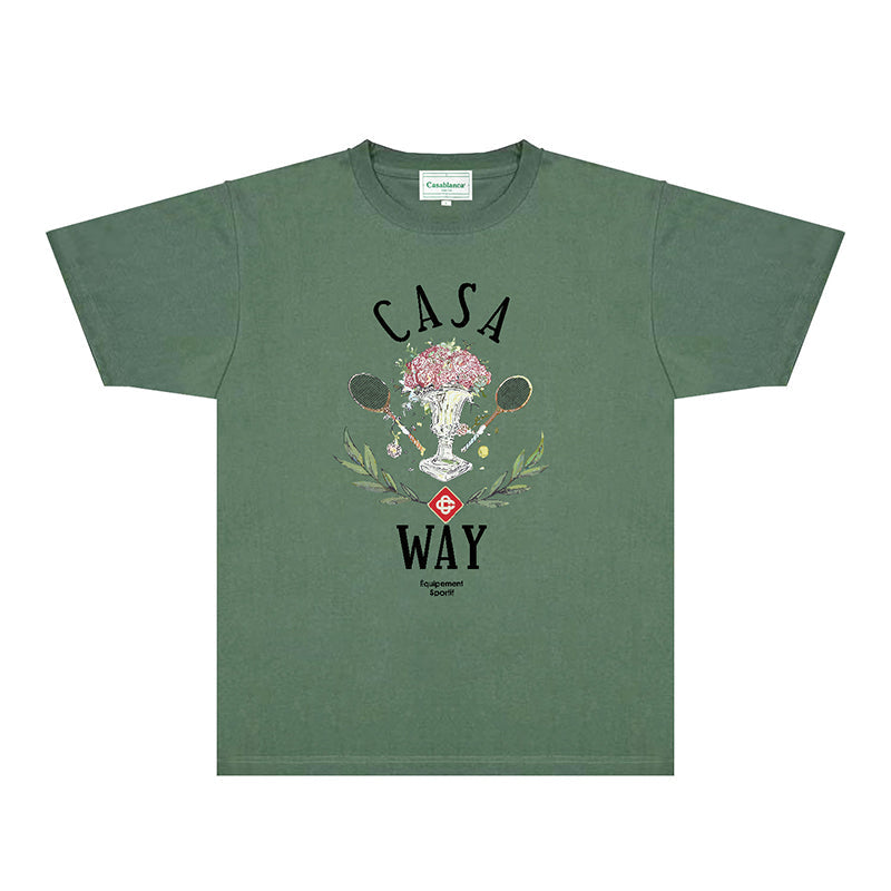 Casablanca T Shirts Fashion Print Street