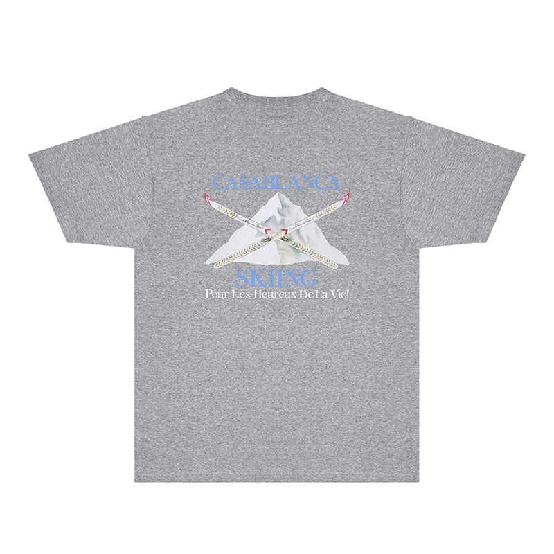 Casablanca T Shirts Fashion Print Street