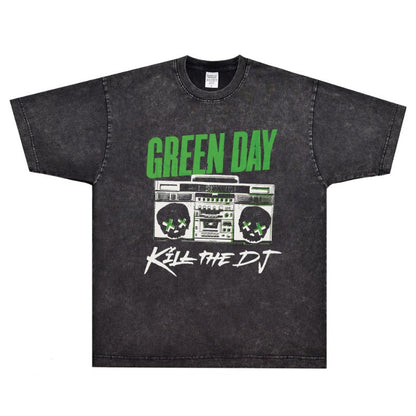 Green Day T Shirt Rock Vintage Loose