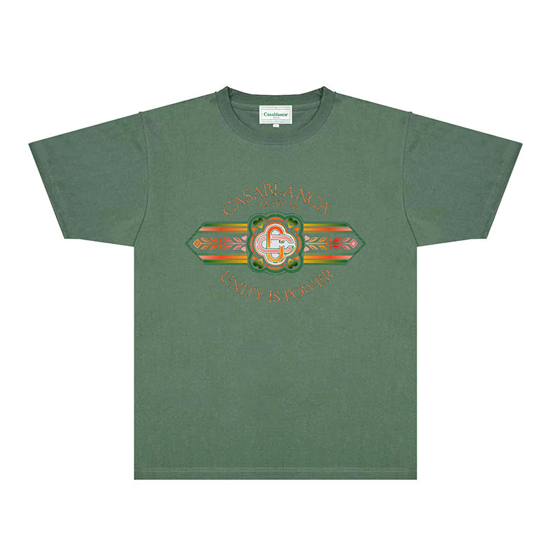 Casablanca T Shirts Fashion Print Street
