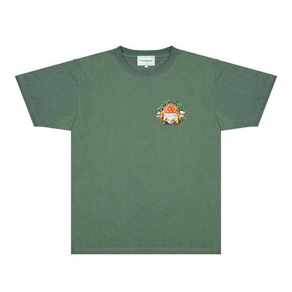 Casablanca T Shirts Fashion Print Street