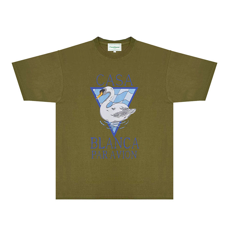 Casablanca T Shirts Fashion Print Street