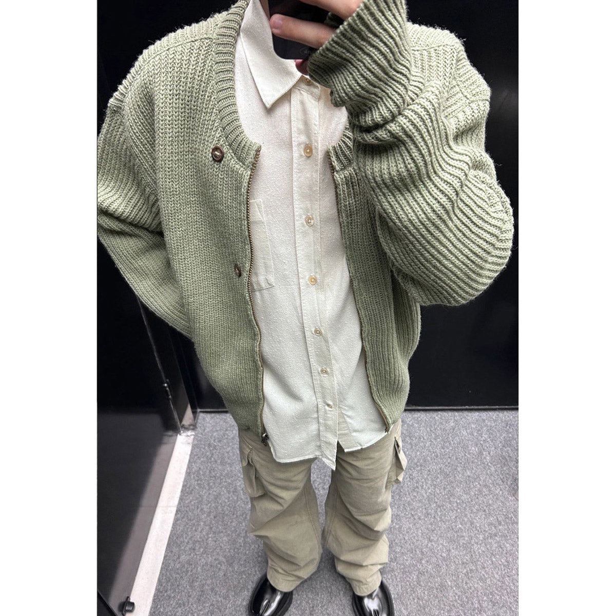 Unisex Sweater Our Legacy Casual Loose Cardigan Sweater