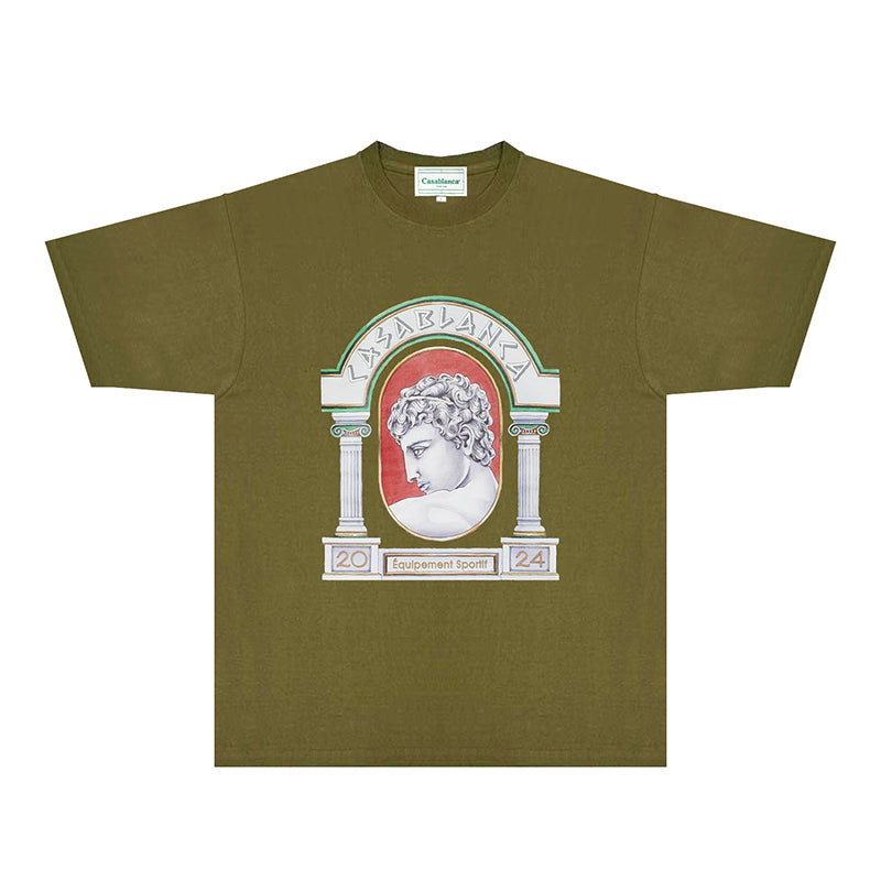 Casablanca T Shirts Fashion Print Street