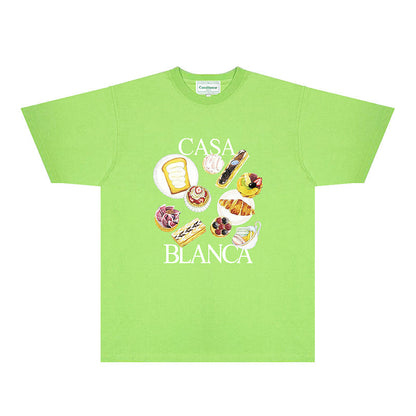 Casablanca T Shirts Fashion Print Street