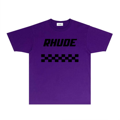 Rhude T Shirts Printed Trendy Pure Cotton