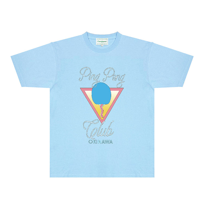 Casablanca T Shirts Fashion Print Street