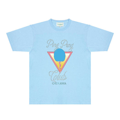 Casablanca T Shirts Fashion Print Street