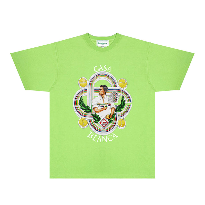 Casablanca T Shirts Fashion Print Street