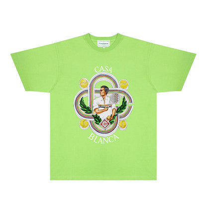 Casablanca T Shirts Fashion Print Street